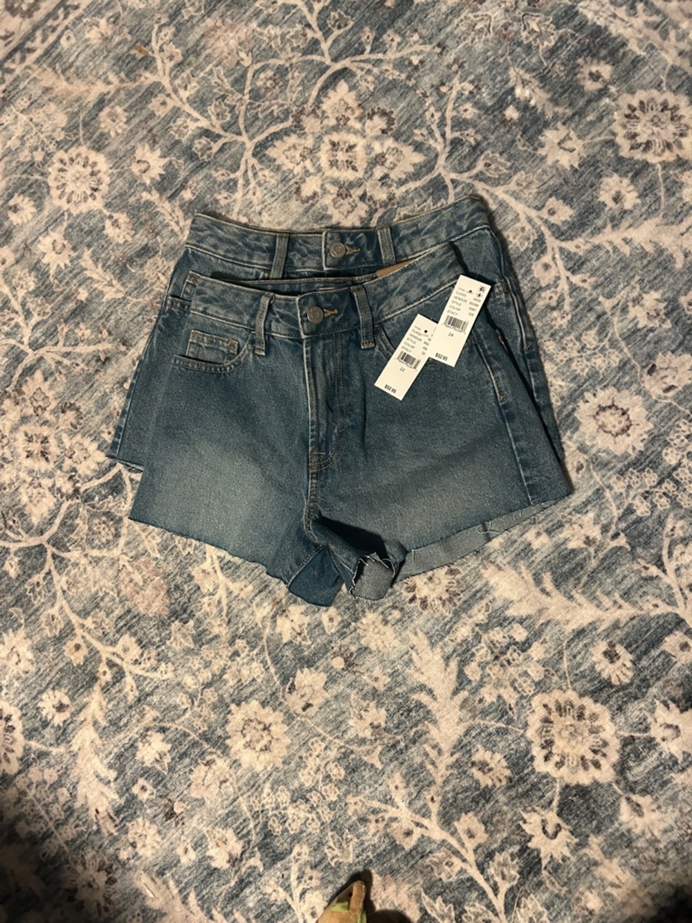 Pacsun High-Rise Jean Shorts dark indigo high waisted